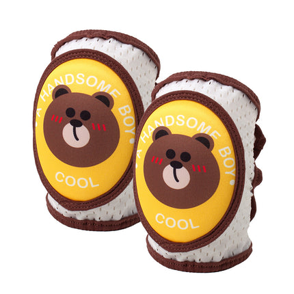 Children's knee pad adjustable elbow pad infant crawling protective gear toddler anti-fall artifact mesh breathable knee pad cover