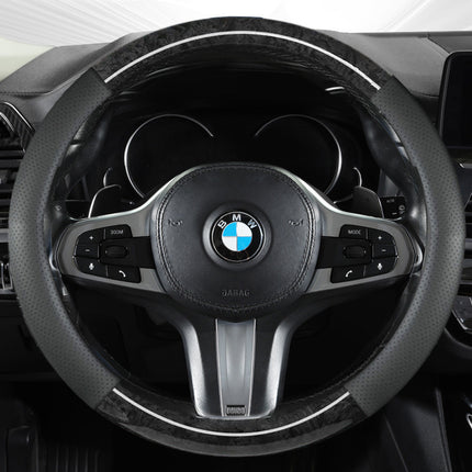 2024 new peach wood grain car steering wheel cover factory direct sales of a generation of hair