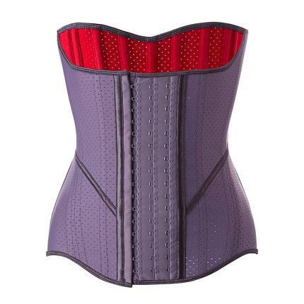 European and American Style Latex Purple [Double-Layer] Waist Trainer, Slimming Belt, Waist Support Belt, Women's Body Shaper