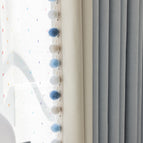Light blue with milk white (high temperature shaping) hair ball (model 36)