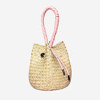 Original color screw bucket bag + (pink hand strap)