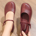 Red single shoes / 35