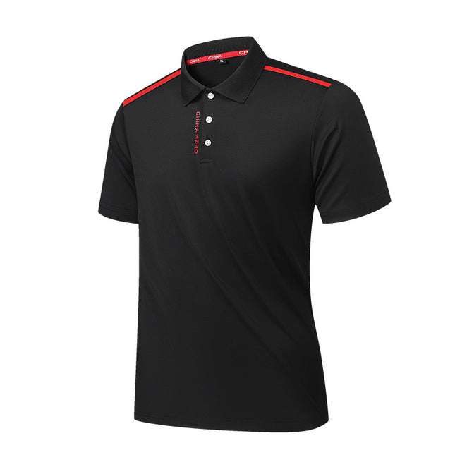 Chinese Team Sports T-Shirt Martial Arts Training Short-Sleeved Polo Shirt Coach Uniform Martial Arts Sports Student National Uniform Referee Uniform DIY