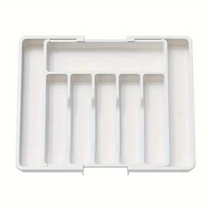 TEMU Cross-border New Expandable Utensil Tray Extended Tableware Storage Box Home Amazon