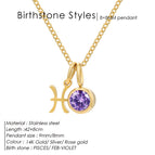 February violet pisces / Steel color