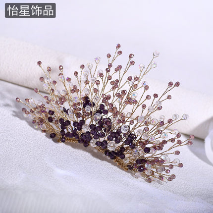 Yixing High-End Fashion Crown Hair Accessories Fashionable Elegant Cold Style Hair Comb Cross-Border Supply Wholesale A326