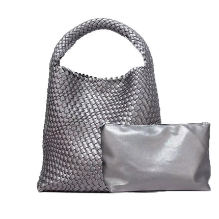 Cross-border Woven Bag Women's Tote Bag Large Capacity Vegetable Basket Bag Shopping Bag General Bag Women's All-match Bag 61