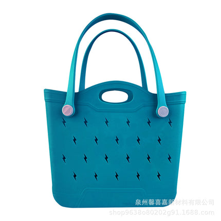 Factory Ready Stock Eva New Lightning Bag Wholesale Cross-Border New Hole Bag Women's Shopping Bag