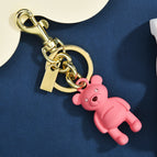Pink bear keychain