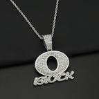 Silver pendant with 60cm twist chain