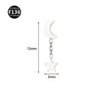 Teeth m0.9 / Five-pointed star pendant silver (head only) [small]