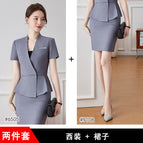 Gray suit + skirt / S