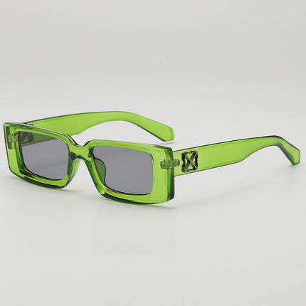 New Candy-colored Small Box High-end Fashionable Sunglasses Outdoor Travel Anti-ultraviolet Slim Sunglasses