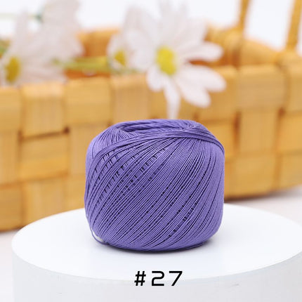No. 10 Lace Thread Micro Hook Shuttle Weaving Handmade DIY Miniature Doll Fine Wool Crochet Ball 20g Wholesale