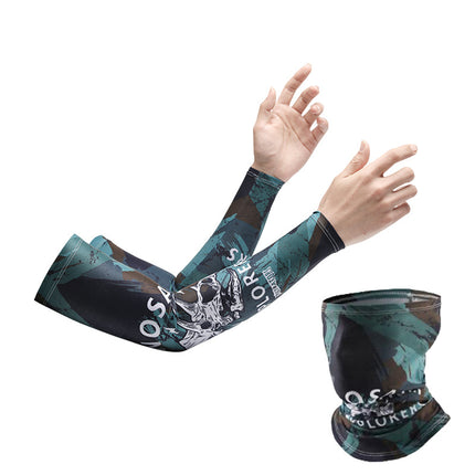 Sun protection oversleeve men's and women's summer Thin Ice Silk outdoor sports UV protection arm cover outdoor riding driver