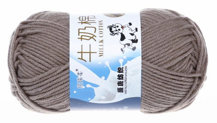 Five-Strand Milk Cotton Wool Ball Wholesale Medium Thick Thread Crochet Doll Shoes Scarf Handmade DIY Knitting Material Package