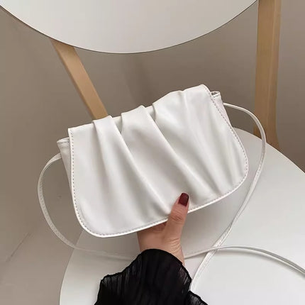 High-End Bags for Women, Niche Women's Bags, 2025 New Trendy Versatile Pleated Cloud Bags, Single Shoulder Crossbody Underarm Bags