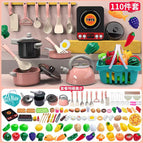 Pink kitchen 110-piece set