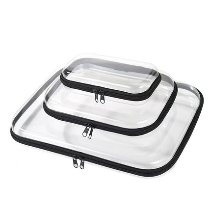 Cross-Border Popular Pet Box Travel Storage Bag Digital Stationery Toiletry Makeup Bag Small Transparent Box Portable