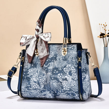 Bags for Women 2025 New Style Embroidered Printing Large Capacity Cross-Border Style Single Shoulder Crossbody Quality Women's Bag Foreign Trade