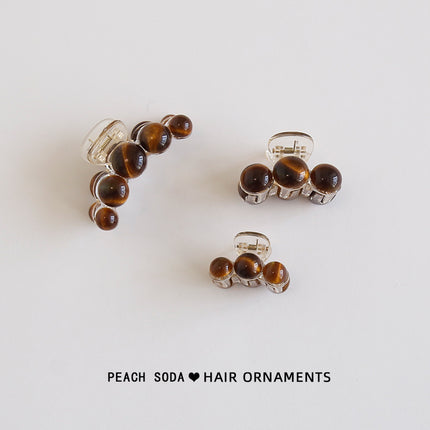 Baroque retro ~ high-grade autumn and winter bangs clip grip back head shark clip half tie medium hairpin headdress