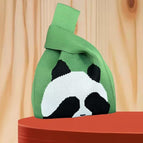 Face covering panda green