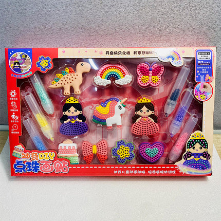 Cross-border handmade DIY bead painting stickers creative color stickers diamond Bead Gem painting Kit girls