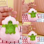Bead chain style / Light pink turtle backpack kapibala