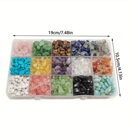 TEMU Amazon Hot Sale 15 Pig Natural Gravel Boxed Irregular DIY Jewelry Accessories suit Jewelry Accessories