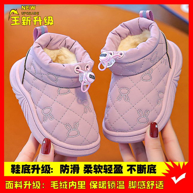 Children's Cotton Slippers Autumn and Winter Boys' Cartoon Dolphin Household Indoor Anti-Slip Slippers for Kids and Babies and Girls