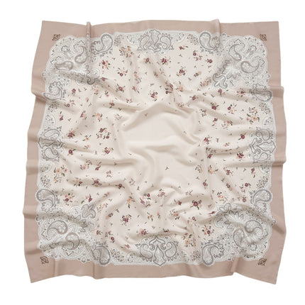 Cross-Border New Product Voile Print 110 Square Scarf Classic Lace Scarf Turban Malaysian Shawl