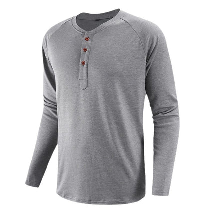 2024 Large Size Men's Long-Sleeved T-Shirt Raglan Sleeve T-Shirt Men's Casual Breathable Versatile Slim Fit Moisture-Wicking