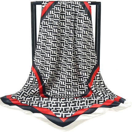 Mother's Day gift double-sided scarf 90 square scarf summer women's thin decorative versatile small scarf shawl scarf scarf