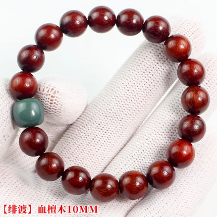 Multi-treasure beads bracelet luminous bamboo bead bracelet women's literary and artistic small fresh jewelry ebony sandalwood green sandalwood rosewood