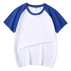 Children's short-sleeved t-shirt children's style-sapphire blue / 100cm