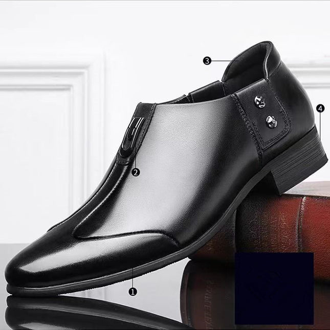Men's Leather Shoes Soft Leather Soft Bottom Business Casual Men's Shoes Work Security Work Dad Shoes Wholesale Drop Shipping