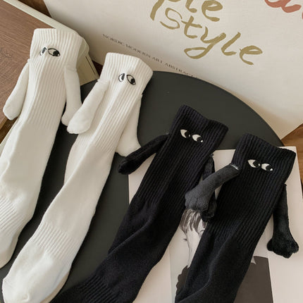 [in stock and fast delivery] Amazon temu AliExpress Cross-border Special for Embroidery Eye Holding Socks Magnetic Lovers Socks