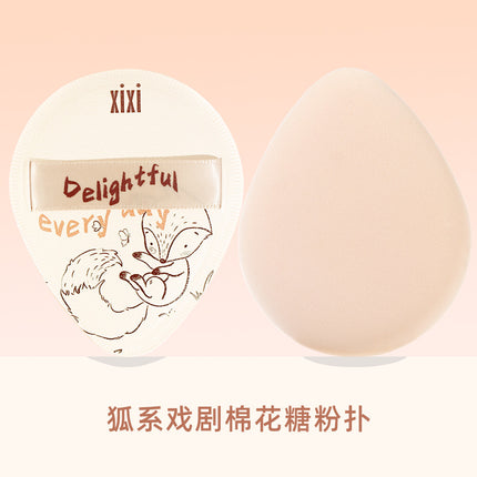 xixi margrong mousse cotton candy puff Fox drama soft clothing do not eat powder Air Cushion Foundation wet and dry dual-use