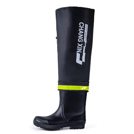 High-Top Rain Boots, Over-The-Knee Long Water Shoes, Half-Length Waist-High Wading Pants, Fishing Boots, Reservoir Waterproof Pants, Rain Boots, Non-Slip