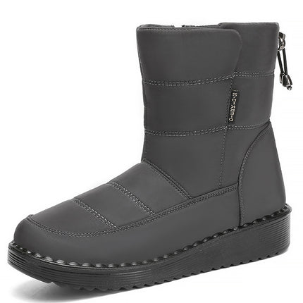 New Style Long-Tube Polyurethane Women's Boots with Velvet and Thickened Outdoor Warm Snow Boots for Cold Protection and Lightweight Cotton Boots Cross-Border