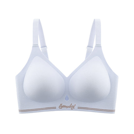 Plus Size Large Bust Minimizing Seamless Bra for Women, Wireless, Comfortable, Push-Up, Anti-Sagging, Thin Style, for Curvy Women