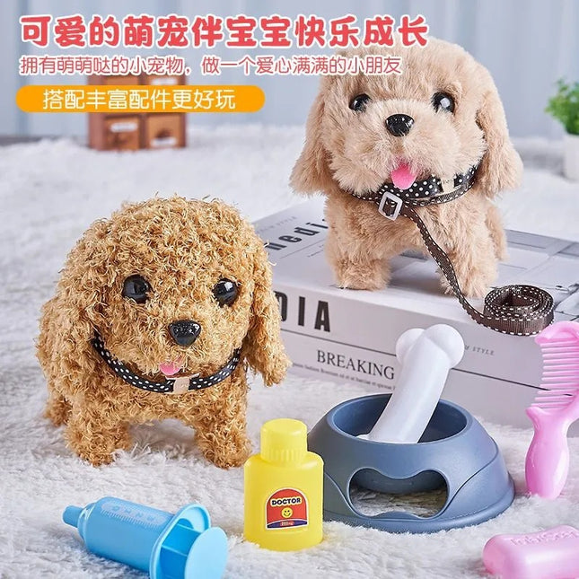 Cross-border Electric Puppy Plush Toy Children's Simulation Pet Sonic Doll Baby Doll Gift Wholesale