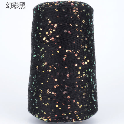 Silk Joy/Tencel Iridescent Sequin Hand-Knitted Yarn Ball Colorful Tencel Sequin Yarn Wholesale 500g