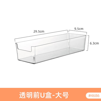 Food-Grade Storage Box, Acrylic Refrigerator Storage, Desktop Book Storage Box, Student Dormitory Sundries, Facial Mask Organization