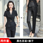 Black suit + belt + pants / S