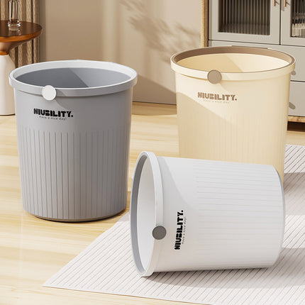 Trash Can Household 2025 New Large Capacity Bathroom Toilet Living Room Kitchen Bedroom Office Large Waste Paper Basket