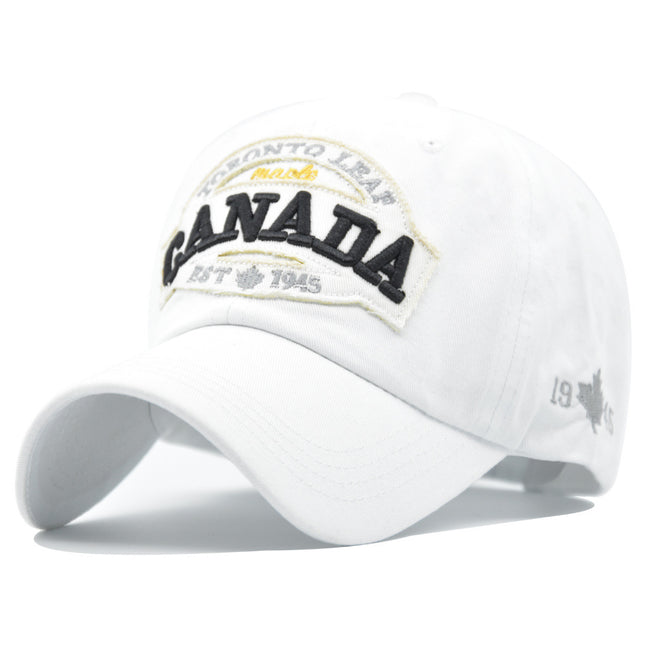 Hat Men's and Women's Four Seasons Letters Embroidered Soft Top Baseball Cap Korean Sunscreen Sun Hat Outdoor Casual Cap