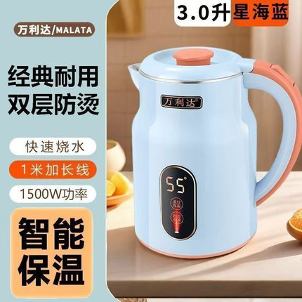 Zhengwanda Electric Kettle for Home Use, 304 Stainless Steel Insulated Kettle, Automatic Water Boiling Kettle, Dropshipping Available