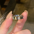 [Silver] bright diamond ring / No. 5 (35.00 kg-42.50 kg recommended)