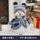 Yh 239904 B blue plaid standing doll